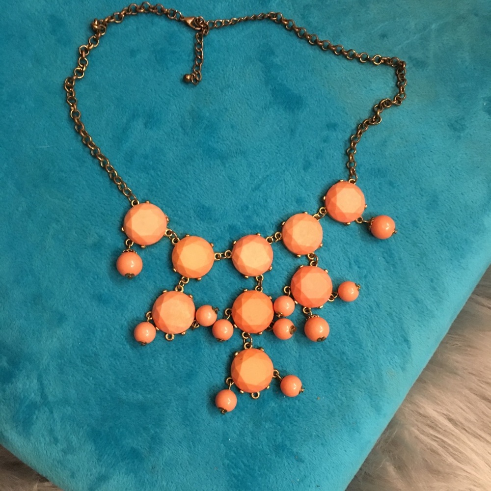Coral statement necklace